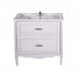 Комплект мебели ASB-Woodline Римини Nuovo 80 белая, патина серебро--small-3