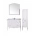 Комплект мебели ASB-Woodline Модерн 105 белая, патина серебро--small-1