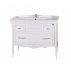 Комплект мебели ASB-Woodline Модерн 105 белая, патина серебро--small-5