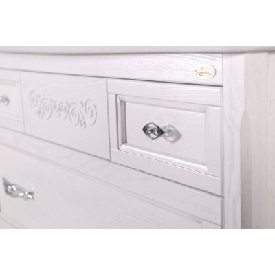 Комплект мебели ASB-Woodline Модерн 105 белая, патина серебро-3