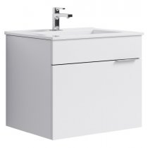 Тумба с раковиной Aqwella Бриг 60 подвесная, белая Тумба с раковиной Aqwella Бриг 60 подвесная, белая