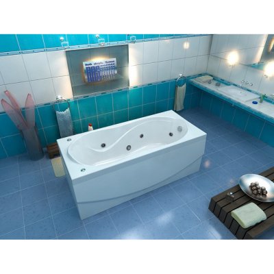 Акриловая ванна Bas Ямайка 180 см с г/м-1
