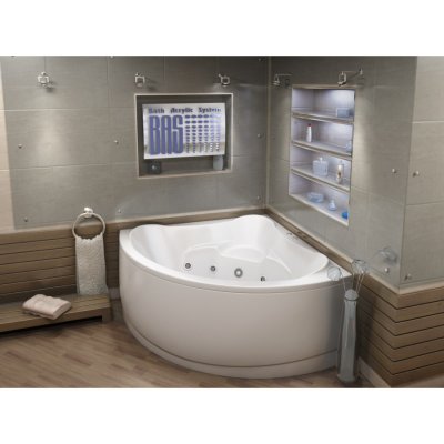 Акриловая ванна Bas Модена 150 см с г/м-1