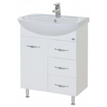 Тумба с раковиной для ванной Bellezza Стелла 65 с 3 ящиками Тумба с раковиной для ванной Bellezza Стелла 65 с 3 ящиками