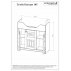 Комплект мебели Бриклаер Кантри 105 Бежевый дуб прованс (зеркало-шкаф с балюстрадой)--small-10