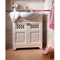 Тумба с раковиной Бриклаер Кантри 80 Бежевый дуб прованс Тумба с раковиной Бриклаер Кантри 80 Бежевый дуб прованс