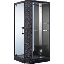 Душевая кабина Orans SR-89101LS черная, с баней