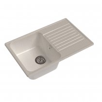 Мойка кухонная Raiber Актерман RQ144 прямоугольная с крылом, белый