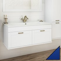 Тумба с раковиной Sanflor Ванесса 105 подвесная, индиго