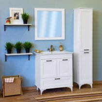 Комплект мебели Sanflor Ванесса 75 напольная, белая Комплект мебели Sanflor Ванесса 75 напольная, белая