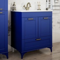 Тумба с раковиной Sanflor Ванесса 75 напольная, индиго Тумба с раковиной Sanflor Ванесса 75 напольная, индиго