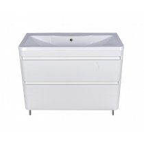 Тумба с раковиной Style Line Атлантика 90 Люкс Plus напольная белый антискрейч Тумба с раковиной Style Line Атлантика 90 Люкс Plus напольная белый антискрейч