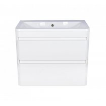 Тумба с раковиной Style Line Атлантика 60 Люкс Plus подвесная белый антискрейч Тумба с раковиной Style Line Атлантика 60 Люкс Plus подвесная белый антискрейч