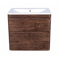 Тумба с раковиной Style Line Атлантика 60 Люкс Plus подвесная старое дерево Тумба с раковиной Style Line Атлантика 60 Люкс Plus подвесная старое дерево