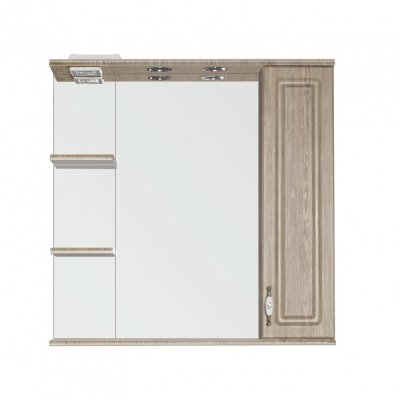 Зеркало-шкаф Style Line Олеандр-2 800/С R, с подсветкой, люкс, карпатская ель