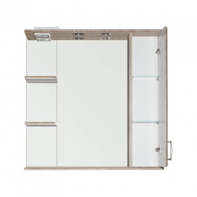 Зеркало-шкаф Style Line Олеандр-2 800/С R, с подсветкой, люкс, карпатская ель-1