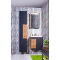 Комплект мебели Бриклаер Форест 50 антрацит, дуб золотой