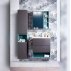 Зеркало Бриклаер Кристалл 60, ясень анкор темный со шкафчиком--small-1