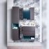 Зеркало Бриклаер Кристалл 60, софт графит со шкафчиком--small-1