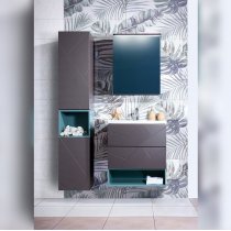 Комплект мебели Бриклаер Кристалл 60, софт графит Комплект мебели Бриклаер Кристалл 60, софт графит