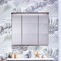 Зеркало-шкаф Бриклаер Кристалл 75, ясень анкор темный Зеркало-шкаф Бриклаер Кристалл 75, ясень анкор темный