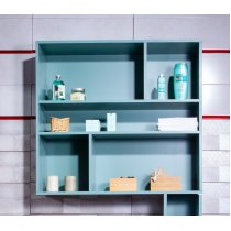 Шкаф навесной открытый Бриклаер Кристалл 90, муссон Шкаф навесной открытый Бриклаер Кристалл 90, муссон