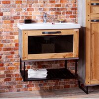 Тумба с раковиной Бриклаер Лофт 70 подвесная