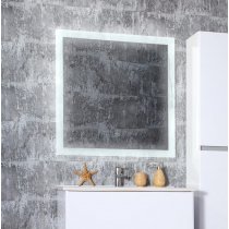 Зеркало Бриклаер Мальта 85 с подсветкой и часами
