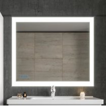 Зеркало Бриклаер Вега 100 с подсветкой и часами Зеркало Бриклаер Вега 100 с подсветкой и часами