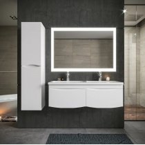 Комплект мебели Бриклаер Вега 125, белый глянец Комплект мебели Бриклаер Вега 125, белый глянец