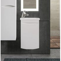 Тумба с раковиной Бриклаер Вега 40, белый глянец Тумба с раковиной Бриклаер Вега 40, белый глянец