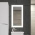 Зеркало Бриклаер Вега 40 с подсветкой и часами-small