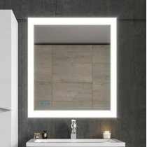 Зеркало Бриклаер Вега 75 с подсветкой и часами Зеркало Бриклаер Вега 75 с подсветкой и часами