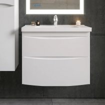Тумба с раковиной Бриклаер Вега 80, белый глянец Тумба с раковиной Бриклаер Вега 80, белый глянец