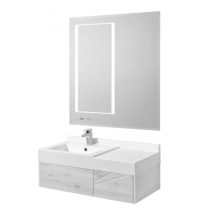 Комплект мебели AQUATON Сакура 100 L, ольха наварра, белая Комплект мебели AQUATON Сакура 100 L, ольха наварра, белая