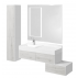 Комплект мебели AQUATON Сакура 120 L, ольха наварра, белая--small-1