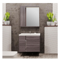 Комплект мебели AQUATON Стоун 80 грецкий орех