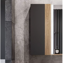 Шкаф AQUATON Терра 24 дуб кантри/антрацит Шкаф AQUATON Терра 24 дуб кантри/антрацит