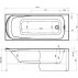 Акриловая ванна Francesca Avanti RIO 170x70 с экранами и каркасом--small-5