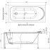 Акриловая ванна Francesca Avanti SOLO 150x70 с экранами и каркасом--small-6