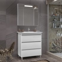 Комплект мебели Opadiris Фреш 80 напольная белая Комплект мебели Opadiris Фреш 80 напольная белая