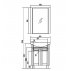 Комплект мебели Акватон Альпина 65 венге--small-5