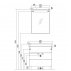 Комплект мебели Акватон Америна 80 М черная--small-5
