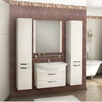 Комплект мебели Акватон Ария 80 М белая Комплект мебели Акватон Ария 80 М белая