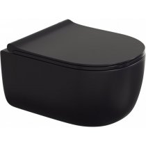 Унитаз подвесной Berges Wasserhaus Ego Black Rimless 082125 с микролифтом Унитаз подвесной Berges Wasserhaus Ego Black Rimless 082125 с микролифтом