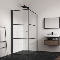 Душевой уголок Berges Wasserhaus Dark 061020L 90х90, L, профиль черный матовый