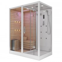 Комбинированная сауна 2в1 Ceruttispa Albano Nero K9752L White