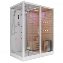 Комбинированная сауна 2в1 Ceruttispa Albano Nero K9752R White