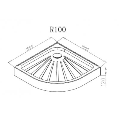 Душевой поддон Ceruttispa R100-1