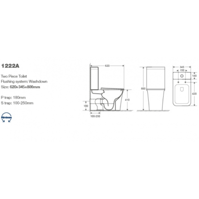 Унитаз-компакт напольный Ceruttispa Arno 1222 А-1